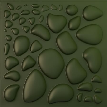 Ekena Millwork 19 5/8in. W x 19 5/8in. H Shale EnduraWall Decorative 3D Wall Panel Covers 2.67 Sq. Ft. WP20X20SLGCG